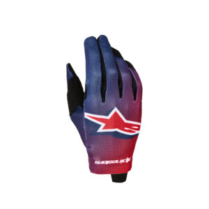Radar Gloves Fire Red/Deep Blue