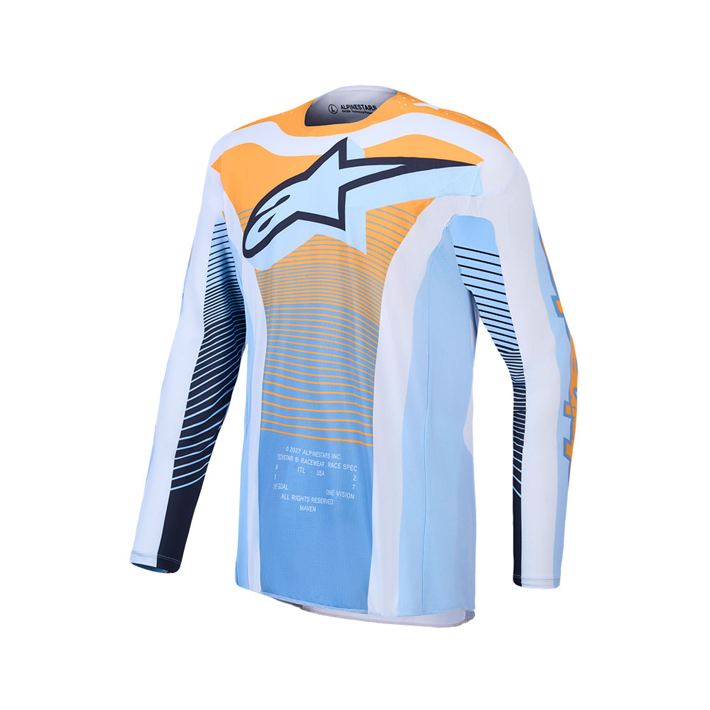 Techstar Maven Jersey Dust Blue/Tangerine/Black