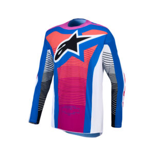 Techstar Maven Jersey White/Hot Coral/Blithe Blue