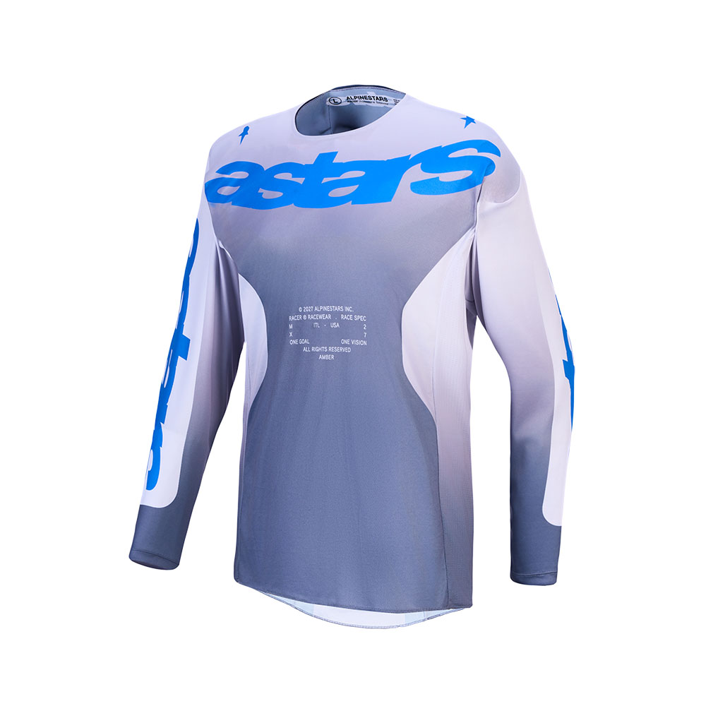 Racer Amber Jersey Ash Gray/Light Lilac/UCLA Blue