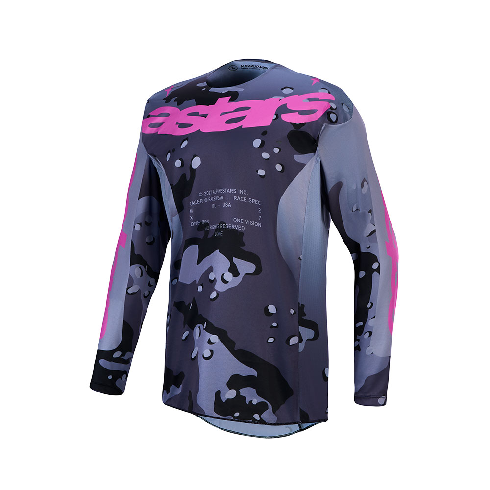 Racer Lone Jersey Gray Camo/Purple