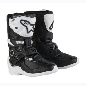 Tech-3S Kids MX Boots White/Black