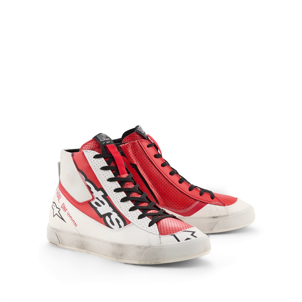 Stated Flair Shoes White/Bright Red 9/42