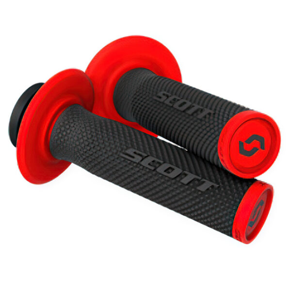 Grips SX II Lock On + Cam Set Black/Red Scott