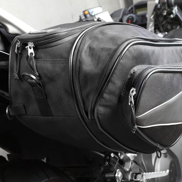 M/DRY ZXS-1 SLANT/EXPANDABLE SADDLEBAGS BLACK
