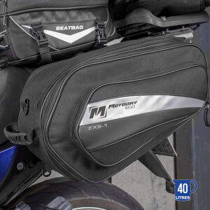 M/DRY ZXS-1 SLANT/EXPANDABLE SADDLEBAGS BLACK