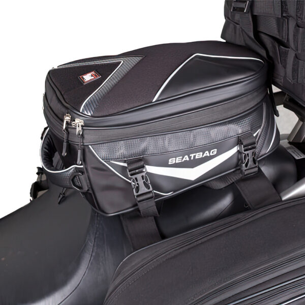 M/DRY PLATINUM SEAT-REAR BAG BLK 27L EXPANDABLE