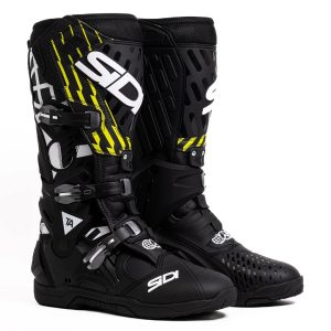 45 Crossair TA The Arsenale MX Boots Black Yellow Sidi