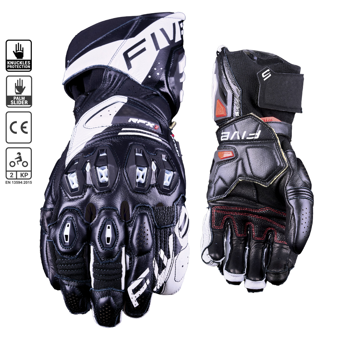 10/L RFX1 EVO Black/Red Race Gloves FIVE