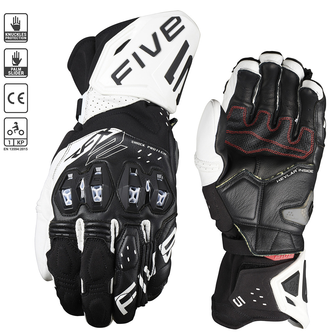 12/2XL RFX2 EVO Black/Fluro Red Gloves FIVE