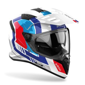 S Bandit Horn White Gloss Helmet Airoh