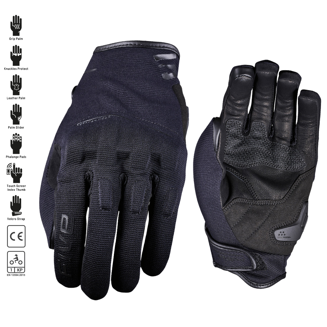 XL RS4 Woman EVO Black Gloves FIVE