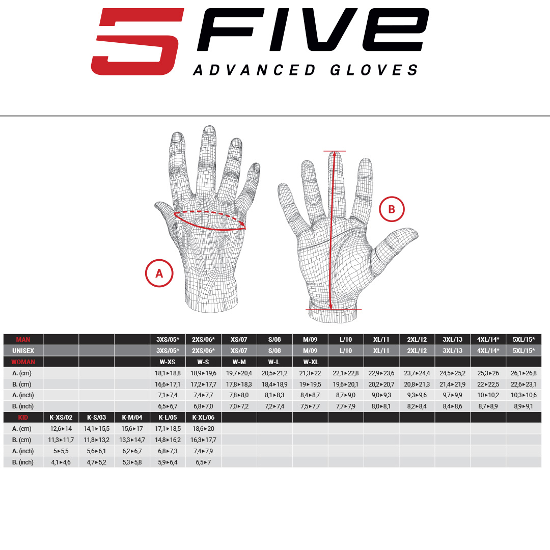 07/XS Globe EVO Black/Fluro Gloves FIVE