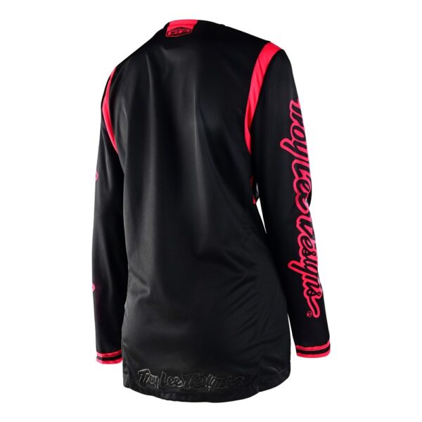 WOMENS GP JERSEY MONO BLACK / FLO RED