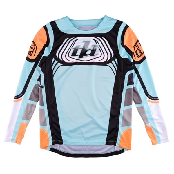 YOUTH GP PRO JERSEY WAVEZ BLEACHED AQUA