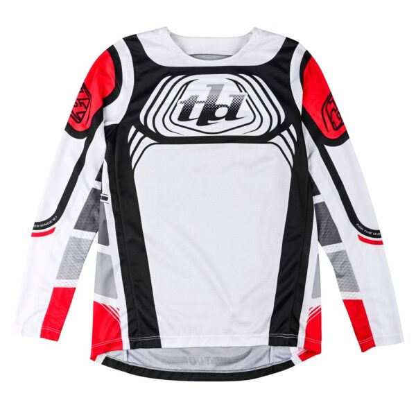 YOUTH GP PRO JERSEY WAVEZ OFF-WHITE / RED