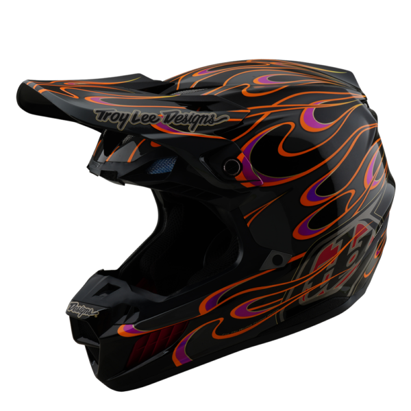 TROY LEE DESIGNS SE5 ECE COMPOSITE HELMET TORCHED BLACK / GRAY