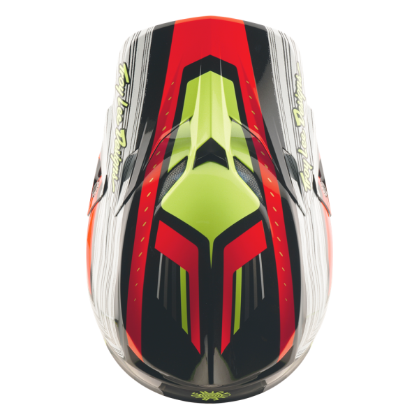 TROY LEE DESIGNS SE5 ECE COMPOSITE HELMET STRIPES BLACK / INFRA RED
