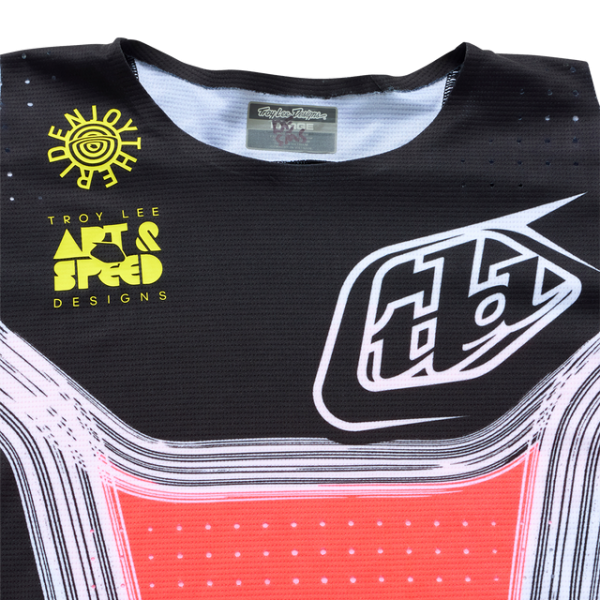 TROY LEE DESIGNS SE PRO JERSEY STRIPES INFRA RED / BLACK