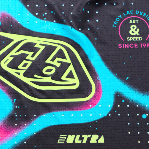 TROY LEE DESIGNS SE ULTRA JERSEY MEMBRANE BLACK / GLO YELLOW