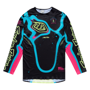 TROY LEE DESIGNS SE ULTRA JERSEY MEMBRANE BLACK / GLO YELLOW
