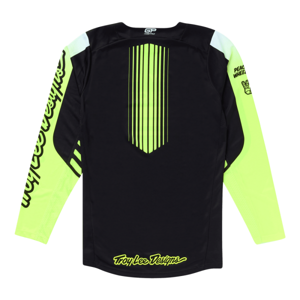 TROY LEE DESIGNS GP PRO JERSEY SEGMENT BLACK / FLO YELLOW