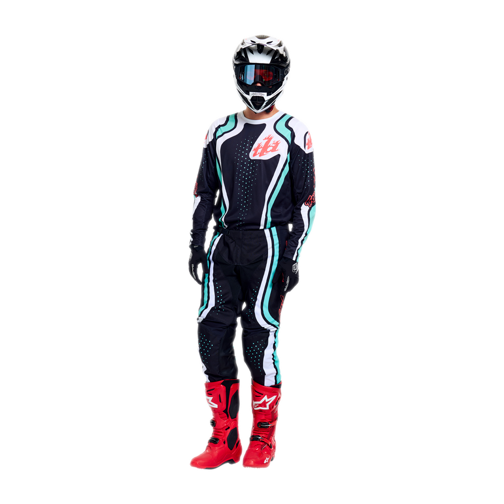 TROY LEE DESIGNS GP PRO PANT ROLLER BLACK / TEAL