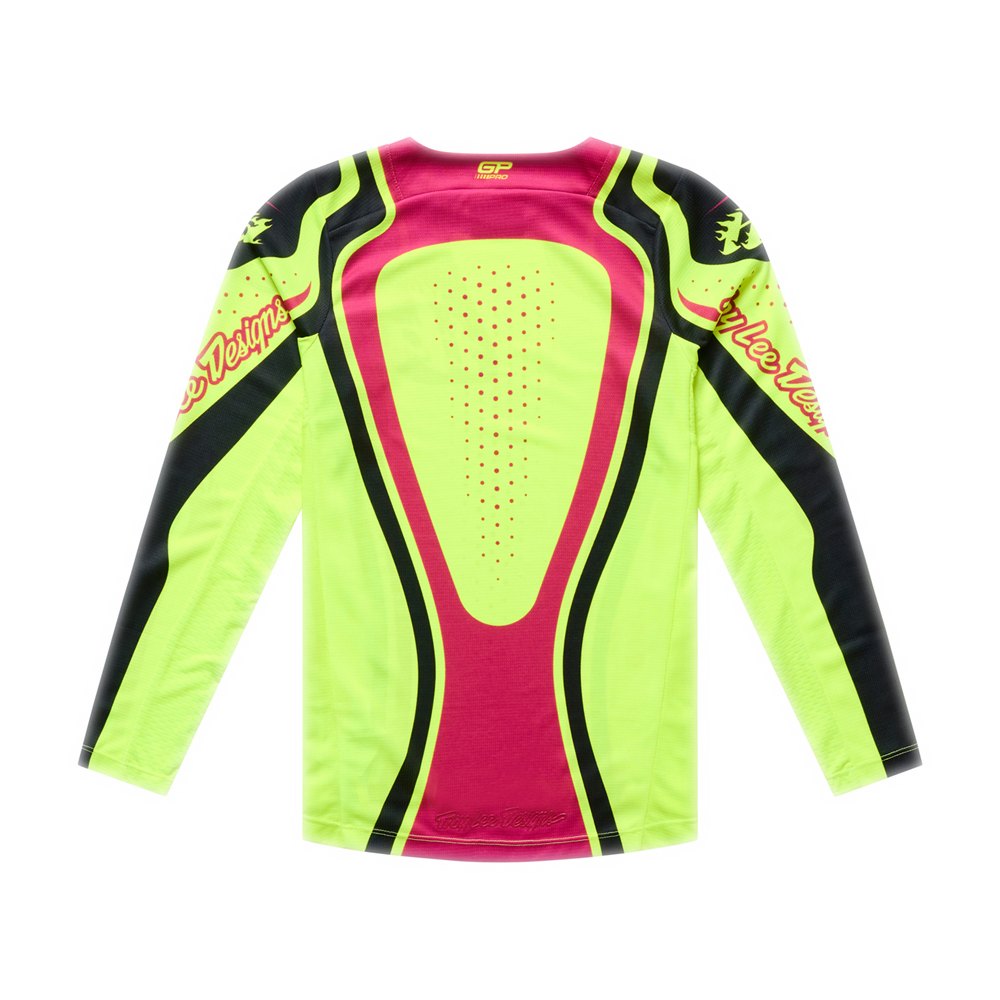 TROY LEE DESIGNS YOUTH GP PRO JERSEY ROLLER FLO YELLOW / FUCHSIA