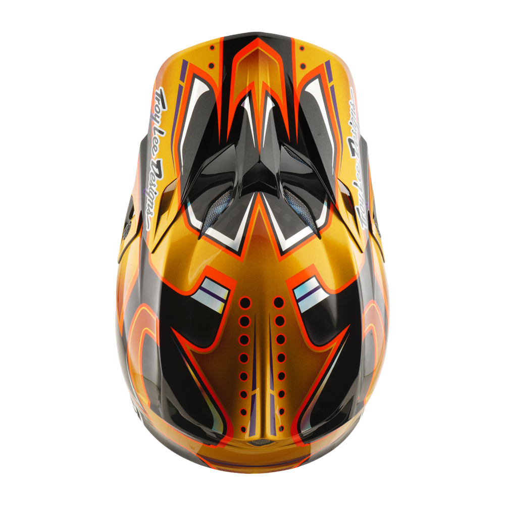 TROY LEE DESIGNS SE5 ECE CARBON HELMET CREST GOLD