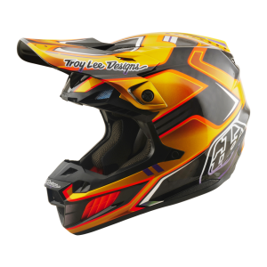 TROY LEE DESIGNS SE5 ECE CARBON HELMET CREST GOLD