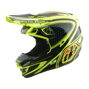 TROY LEE DESIGNS SE5 POLYCARBONATE HELMET THE LINE FLO YELLOW