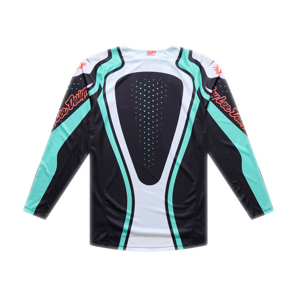 TROY LEE DESIGNS GP PRO JERSEY ROLLER BLACK / TEAL