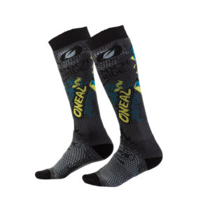 ONEAL PRO MX SOCKS VILLAIN GRY/MULTI (OS)