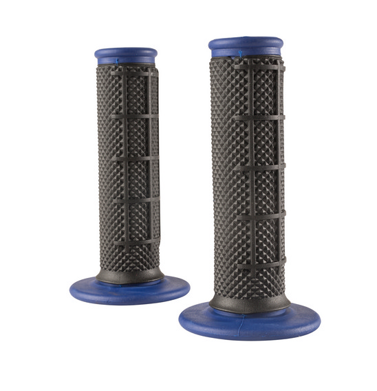 ONEAL MX PRO GRIPS HALF WAFFLE DUAL COMP - HAND GUARD READY - OPEN END - BLK/BLU