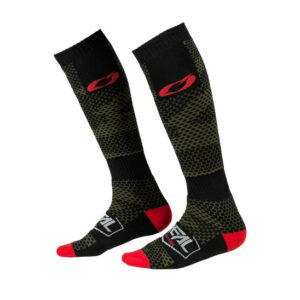 ONEAL PRO MX SOCKS COVERT BLK/GRN ADULT (OS)