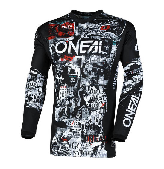 ONEAL 25 ELEMENT JSY ATTACK V.25 - BLK/WHT