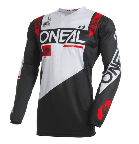 ONEAL 27 ELEMENT JSY FACTOR - BLACK/WHITE (2XL)