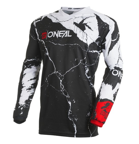 ONEAL 27 ELEMENT JSY ACID - WHITE/BLACK (2XL)
