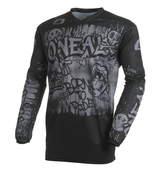 ONEAL 27 ELEMENT JSY RANCID - BLACK/GREY (2XL)