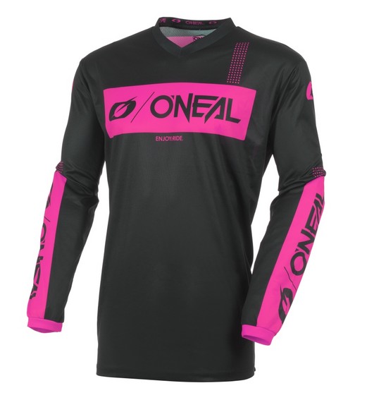 ONEAL 27 ELEMENT LADIES JSY RACEWEAR - BLACK/PINK (2XL)