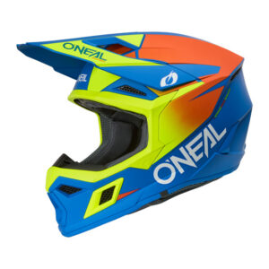 ONEAL 27 3SRS HELM SOLID - BLUE/NEON YELLOW (XS)