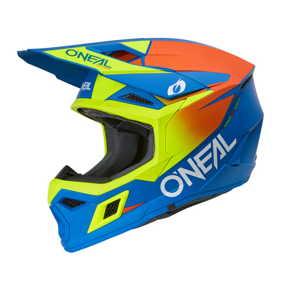 ONEAL 27 3SRS HELM SOLID - BLUE/NEON YELLOW (XS)