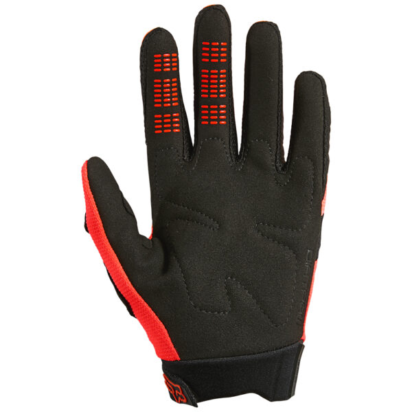 FOX YOUTH DIRTPAW GLOVES  FLO RED