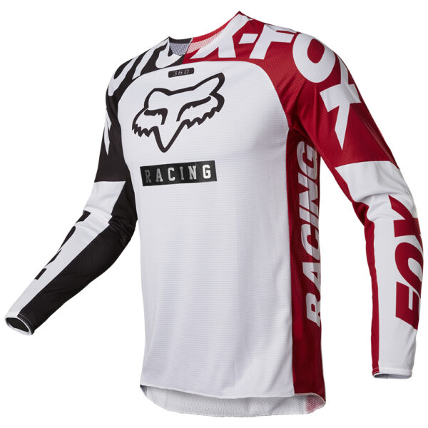 FOX 360 PADDOX JERSEY  RED/BLACK/WHITE