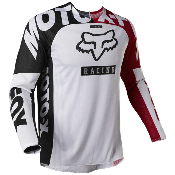 FOX 360 PADDOX JERSEY  RED/BLACK/WHITE