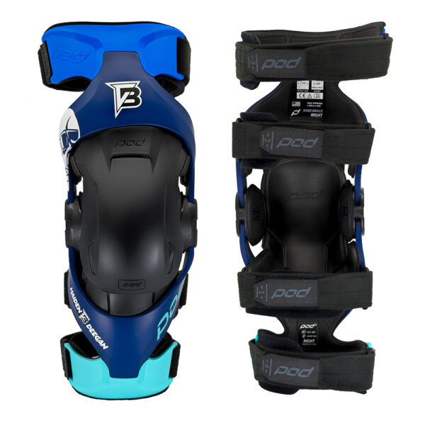 POD K4 2.0 KNEE BRACES PAIR DANGER BOY  BLUE XL/XXL