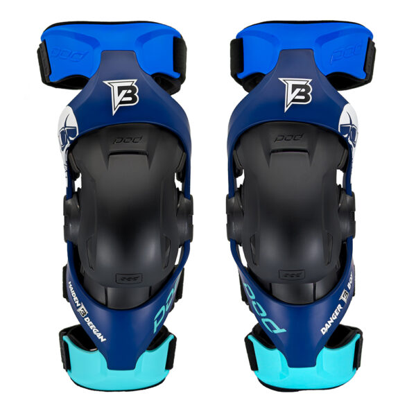 POD K4 2.0 KNEE BRACES PAIR DANGER BOY  BLUE XL/XXL