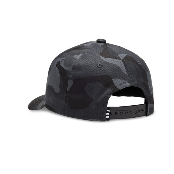 FOX YOUTH FOX HEAD CAMO 110 SNAPBACK HAT [BLACK CAMO] OS