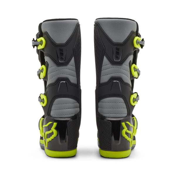 FOX YOUTH COMP BOOTS  GREY/YELLOW