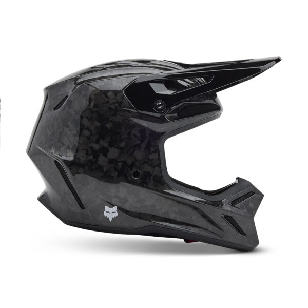 FOX V3 RS CARBON SOLID HELMET MIPS CE  BLACK